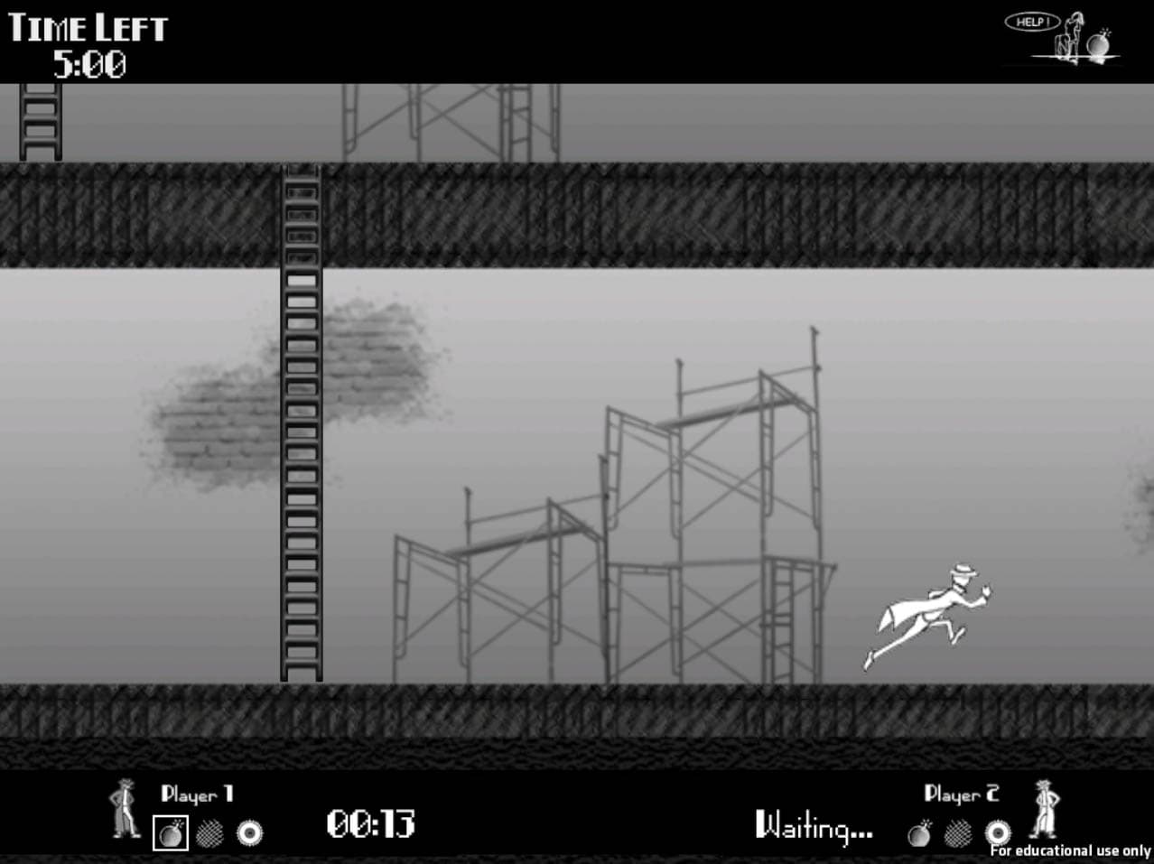 Playable Noir VS game screen with timer and player HUD