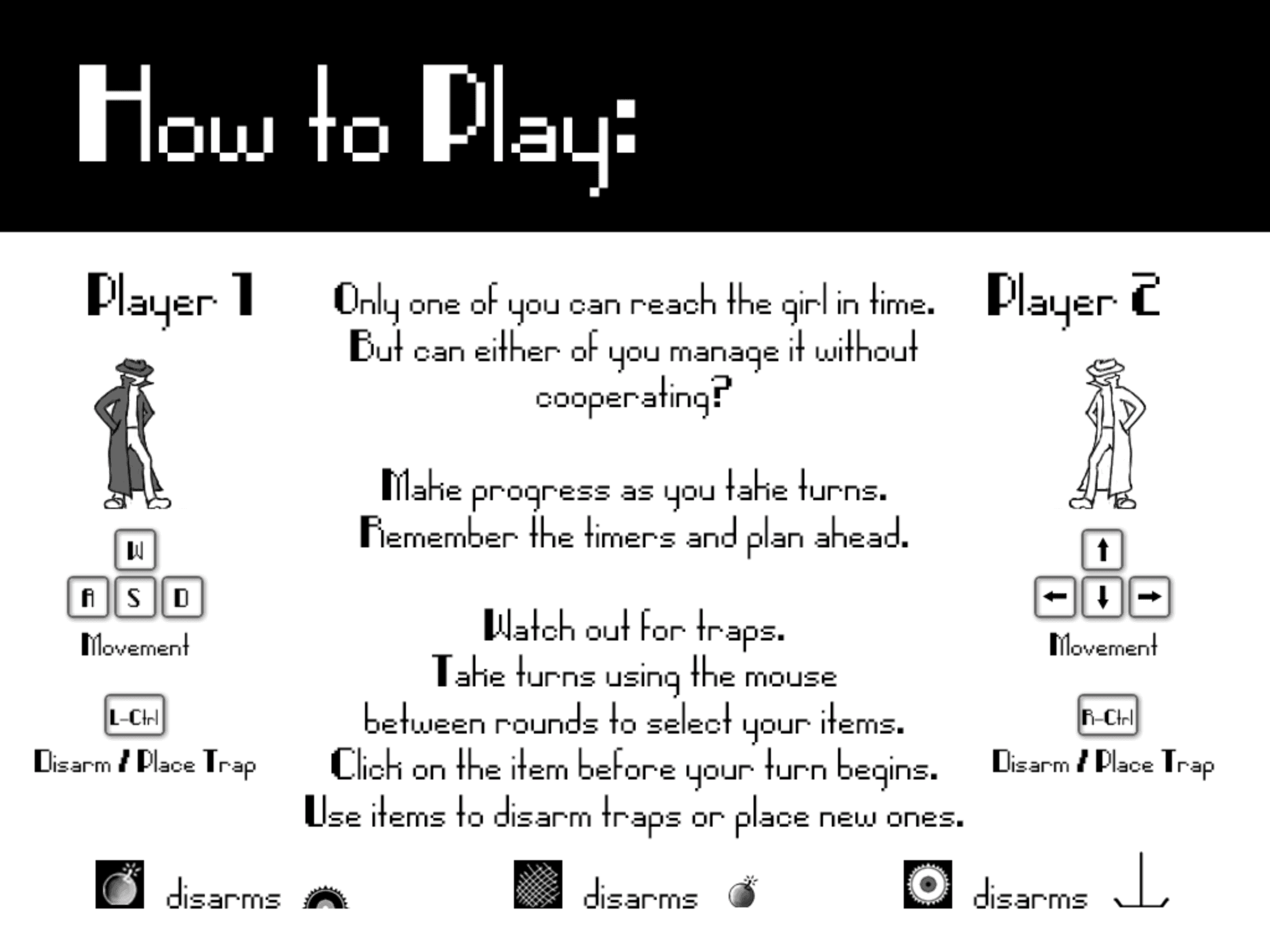Noir VS tutorial explaining controls and the competitive cooperative premise