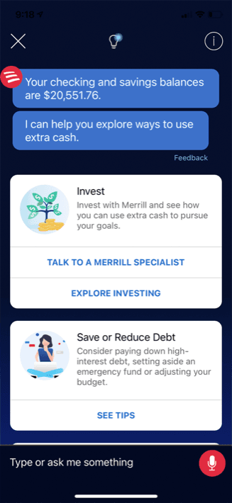 Erica calls to action embedded in cards tested for expected tap behavior